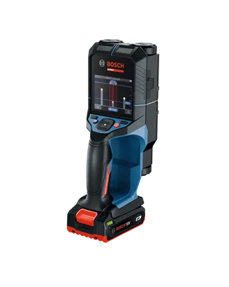Dynamic Image of Bosch D-TECT18V-200-17C 18V Wall/Floor Scanner with Radar on white background.
