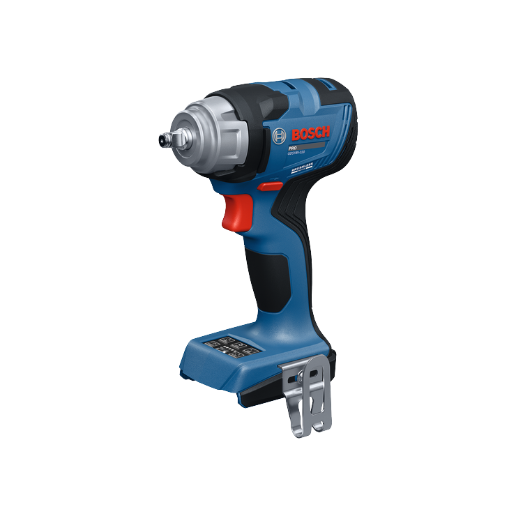 Product Image Dynamic of Bosch GDS18V-320N 3/8 In. Impact Wrench (Bare Tool) on a white background.