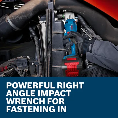 Web Image of Bosch GRS18V-330 18V 1/2 In. Right Angle Impact Wrench and EXPERT Battery on application.