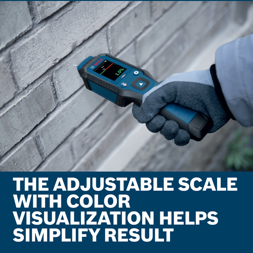 Web Image of Bosch GMP1-13 Pin-Type Moisture Meter with features.
