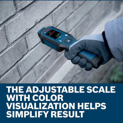 Web Image of Bosch GMP1-13 Pin-Type Moisture Meter with features.