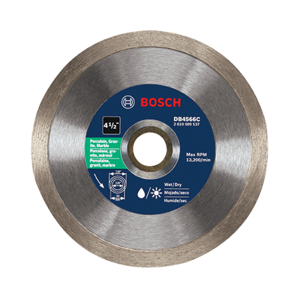 4-1/2 In. Premium Plus Continuous Rim Diamond Blade for Clean Cuts