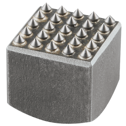 2 In. x 2 In. Square 25 Tooth Carbide Bushing Head Hammer Steel