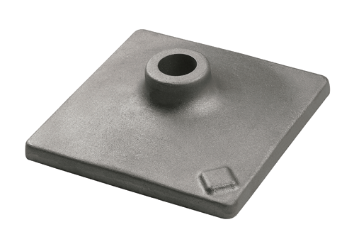 8 In. x 8 In. 1-1/8 In. Hex Tamper Plate