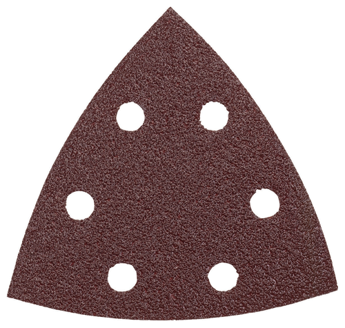 Bosch triangular sandpaper with six holes.