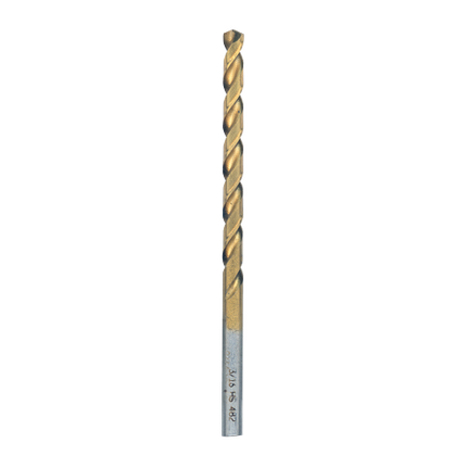 3/16 In. x 3-1/2 In. Titanium Nitride Coated Drill Bit