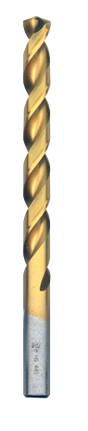 3/8 In. x 5 In. Titanium Nitride Coated Drill Bit