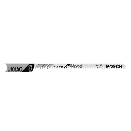 5 pieces 3-1/4 In. 20 TPI Clean for Wood U-Shank Jig Saw Blades