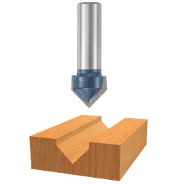 Bosch router bit with wood cut display.