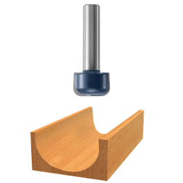 Bosch router bit with wood cut display.