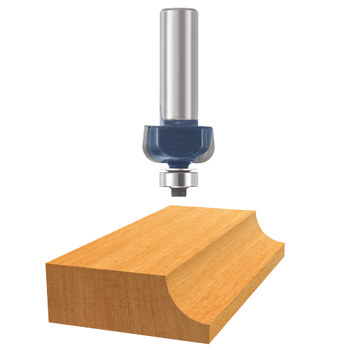 Bosch router bit with wood cut display.