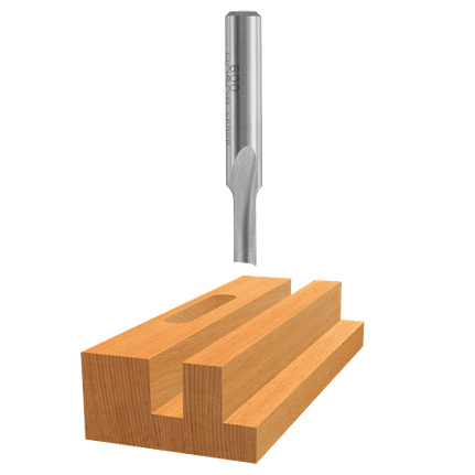 1/8 In. x 5/16 In. High Speed Steel 1-Flute Straight Bit