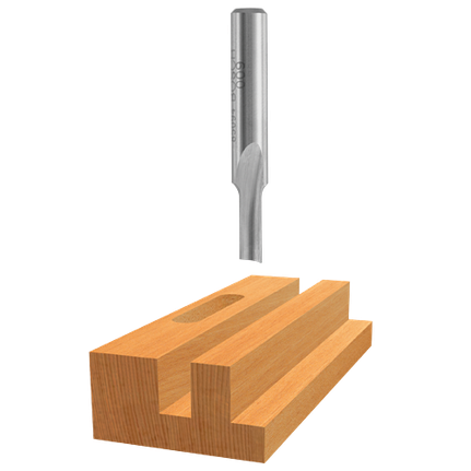 3/16 In. x 3/4 In. High Speed Steel 1-Flute Straight Bit