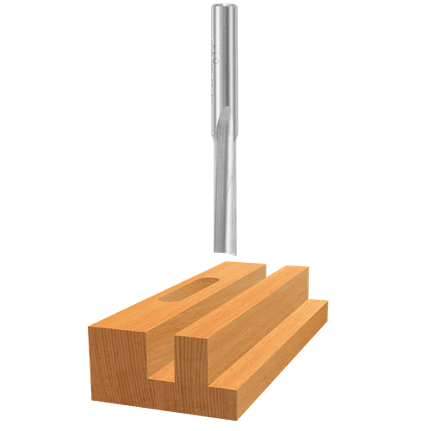 1/4 In. x 1 In. High Speed Steel 1-Flute Straight Bit