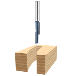 Bosch router bit with wood cut display.