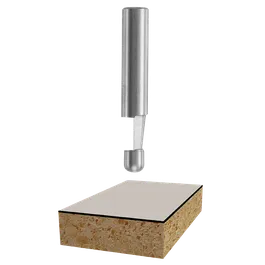 Bosch router bit with wood cut display.