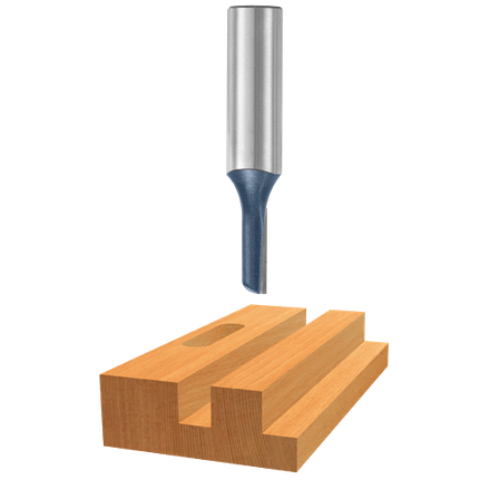 3/8 In. x 1 In. Carbide Tipped 1-Flute Straight Bit