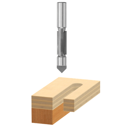 1/2 In. x 1-3/16 In. Carbide Tipped 2-Flute Pilot Panel Bit
