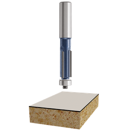 Bosch router bit with wood cut display.
