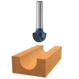 Bosch router bit with wood cut display.