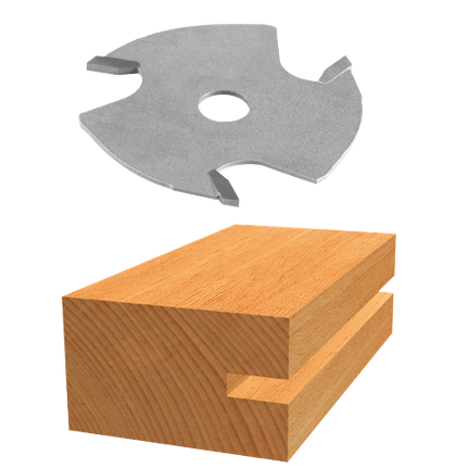 3/32 In. Carbide Tipped 3-Wing Slotting Cutter Bit