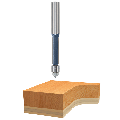 Bosch router bit with wood cut display.