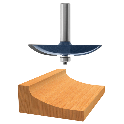 Bosch router bit with wood cut display.