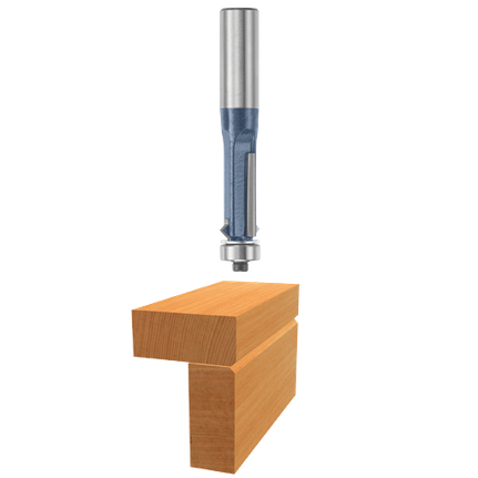 1/2 In. x 1 In. Carbide Tipped Flush Trim V-Groove Bit