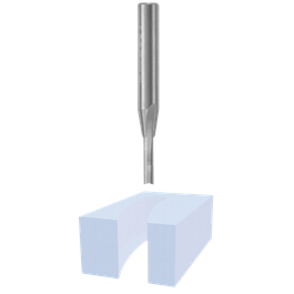 Bosch, a metal bit over a light blue U-shaped structure.