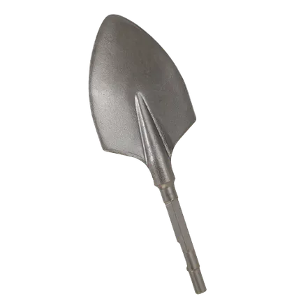 Bêche pointue de 4-1/2 x 16 po six-pans rond/à nervures