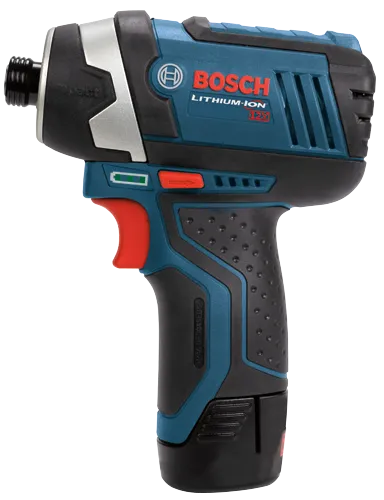 Bosch VISSEUSE À CHOC LITHIUM-ION 12V avec gâchette rouge et détails noirs et sarcelle.
