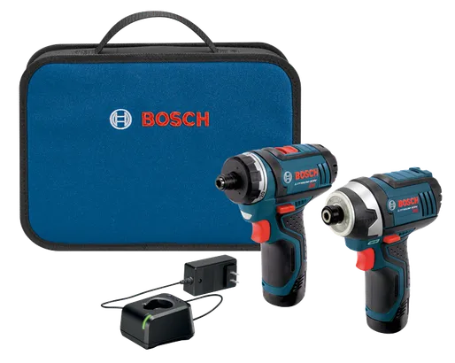Bosch Perceuse-visseuse 12V Lithium-Ion avec coffret de transport et chargeur.