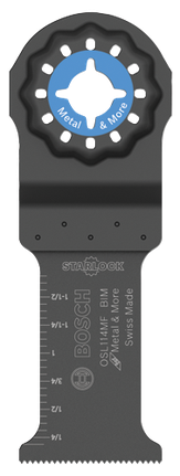 Lame plongeante bimétallique de 1-1/4 po pour outils polyvalents oscillants Starlock®