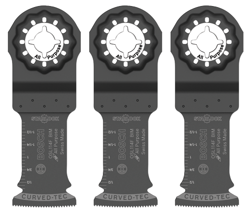 Lame plongeante bimétallique de 1-1/4 po pour outils polyvalents oscillants Starlock®, paquet de 3