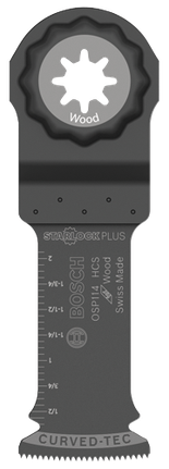 Lame plongeante en acier à haute teneur en carbone de 1-1/4 po pour outils polyvalents oscillants StarlockPlus®