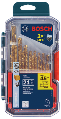 21 pc. Titanium-Coated Metal Drill Bit Set_TI21A_PKG