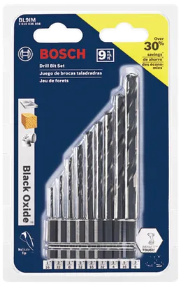 9 Pc. Impact Tough™ Black Oxide Drill Bit Set_BL9IM_PKG