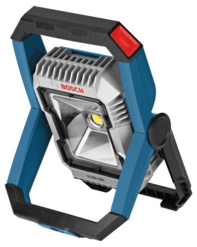 Bosch GLI18V-1900 projecteur de chantier avec texte visible "BOSCH".