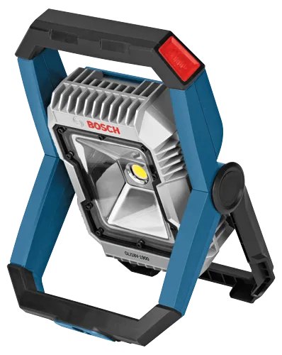 Bosch GLI18V-1900 projecteur de chantier avec texte visible "BOSCH".