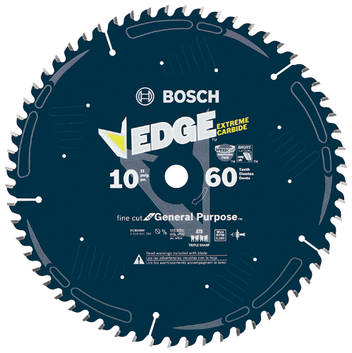 Lame de scie circulaire Bosch Edge 10" 60 dents.