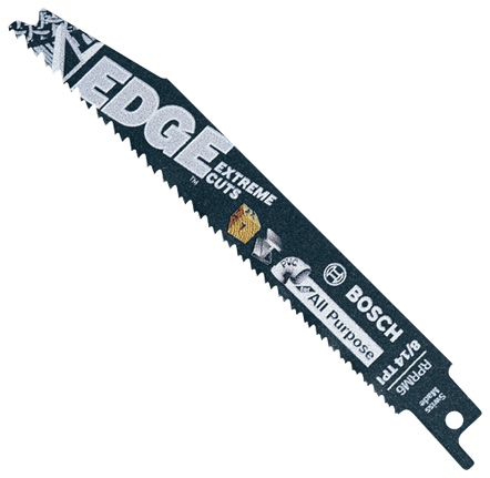 25 lames de scie alternative Edge de 6 po à 8/14 dents par pouce pour tous usages (en vrac)