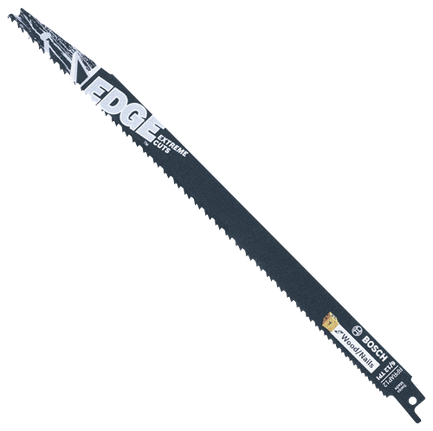 25 lames de scie alternative Edge de 12 po à 6/12 dents par pouce, pour bois avec clous (en vrac)