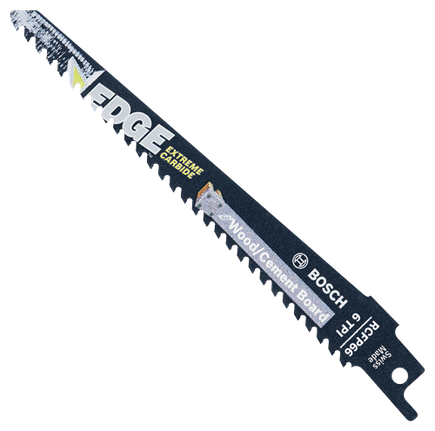 Lame de scie alternative Edge de 6 po à 6 dents en carbure par pouce pour bois/panneaux en ciment