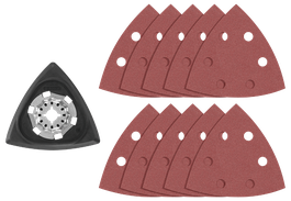 Kit plateau de ponçage triangulaire pour outils oscillants multifonctions Starlock®