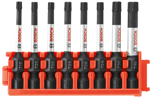 Embouts pour outil électrique de 2 po Impact Tough™ Torx® avec attache pour coffret sur mesure à 8 pièces