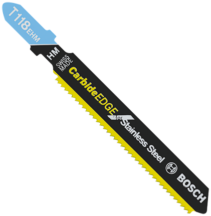 Lame de scie sauteuse Edge à pied en T de 3-1/4 po au carbure avec 14 dpp pour acier inoxydable