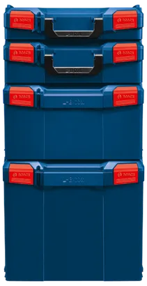 Bosch L-BOXX, empilables, avec logo Bosch et texte "L-BOXX".