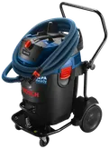 Aspirateur Bosch HEPA READY avec flexible et poignée.