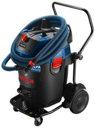 Aspirateur Bosch HEPA READY avec flexible et poignée.