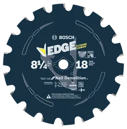 Lame de scie circulaire Bosch EDGE 8 1/4", PRO82518NC, pour démolition de clous, avec régime maximal de 7 900 tr/min.